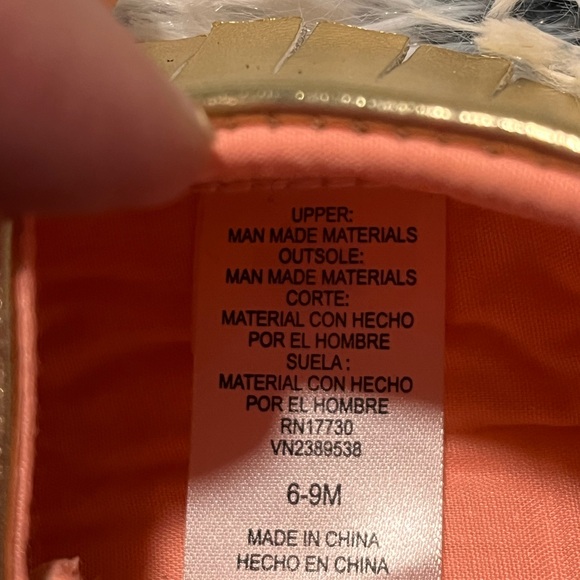 Baby Girl Gold Metallic Shoes, Size 6-9 Months, Target - Picture 6 of 6